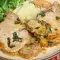 Отбивные с плавленым сыром и грибами в духовке