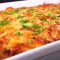 Лазанья из макаронов с мясным фаршем и сливками