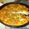 Баница с курицей и луком пореем