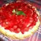 Торт из печенья Дамские пальчики, сметаны и клубники