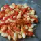 Фасолевый салат с запеченными перцами и луком