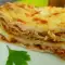 Лазанья Болоньезе с вешенками