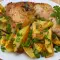 Чесночные куриные ножки с картошкой