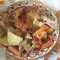 Куриные ножки с грибами, морковью и картофелем в духовке