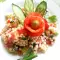 Чесночный салат с кускусом