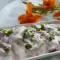 Салат с творогом, майонезом и кислым молоком