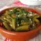 Печеный острый перец с укропом и чесноком