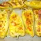 Перец, фаршированный кабачками, яйцом и брынзой