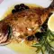 Дорада с ароматными травами и оливками