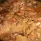 Куриная печень с пивом и грибами в духовке