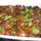 Свиные почки с луком-пореем и сливками