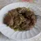 Куриная печень с луком на сковороде