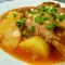 Утиное рагу с картофелем и свежим чесноком