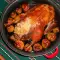Утка, фаршированная рисом и яблоками