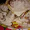 Шаурма с курицей и чесночным соусом