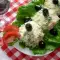 Яичный салат с ветчиной и кукурузой
