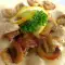 Фрикасе из куриного мяса и шампиньонов