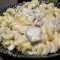 Фузилли с голубым сыром и грибами