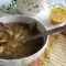 Суп с вешенками и шпинатом