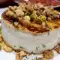 Запеченная свежая козья брынза с медом и орехами