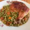 Куриные ножки с горохом в духовке