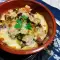 Качамак с грибами и сыром в горшочке