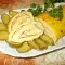 Картофельный рулет с моцареллой и ветчиной