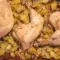 Молодой картофель по-гречески с курицей