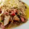 Вешенки с беконом и пивом