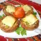 Корзиночки из мясного фарша с кабачками
