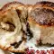 Воздушный кулич плетенка с шоколадом