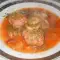 Рагу с котлетками и луком-пореем