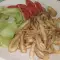 Маринованные кальмары на гриле