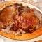 Маринованные стейки с унисоусом и красным вином