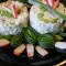 Молочный салат с крабовыми рулетиками