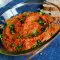 Арабская закуска Мухаммара с печеным перцем и грецкими орехами