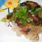 Рис, запеченный с грибами и оливками