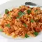 Помидоры с рисом и курицей в духовке