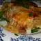 Рис с мясным фаршем и заливкой