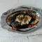 Фаршированные баклажаны с мясом, грибами и чесноком