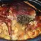 Праздничный фаршированный кролик на картошке