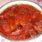 Фаршированный перец с фасолью, луком-пореем и изюмом