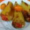 Фаршированный перец с картофелем, сыром и яйцом