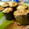 Фаршированные кабачки с яйцами и брынзой в духовке