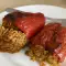 Сладкие перцыс начинкой из риса басмати и мясного фарша
