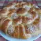 Воздушный каравай с брынзой и кунжутом