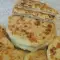 Быстрые лепешки с брынзой, ветчиной и сыром