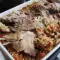 Утиное мясо с квашеной капустой в духовке