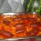 Фасоль с колбасками в духовке