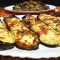 Баклажаны, запеченные с брынзой и яйцом